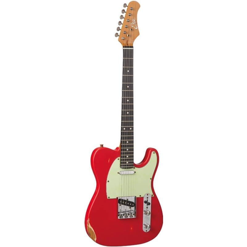 EKO GUITARS - VT-380 RELIC FIESTA RED - vaiconlasigla