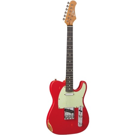 EKO GUITARS - VT-380 RELIC FIESTA RED - vaiconlasigla