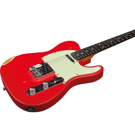EKO GUITARS - VT-380 RELIC FIESTA RED - vai con la sigla