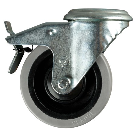 MODULA KIT of 4 black steel plate wheels