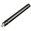 MODULA Black aluminum tube length 200 cm
