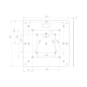 MODULA Steel plate measuring 60x60 cm in black