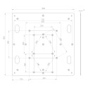 MODULA Steel plate measuring 80x80 cm in black