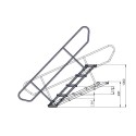 MODULA Four-step stair with adjustable height 60/100 cm