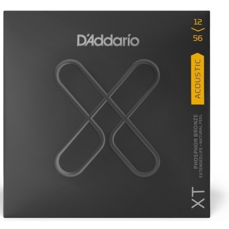 D'ADDARIO XTAPB1256 Set corde serie XT per chitarra acustica Phospor Bronze 12/56 - vai con la sigla