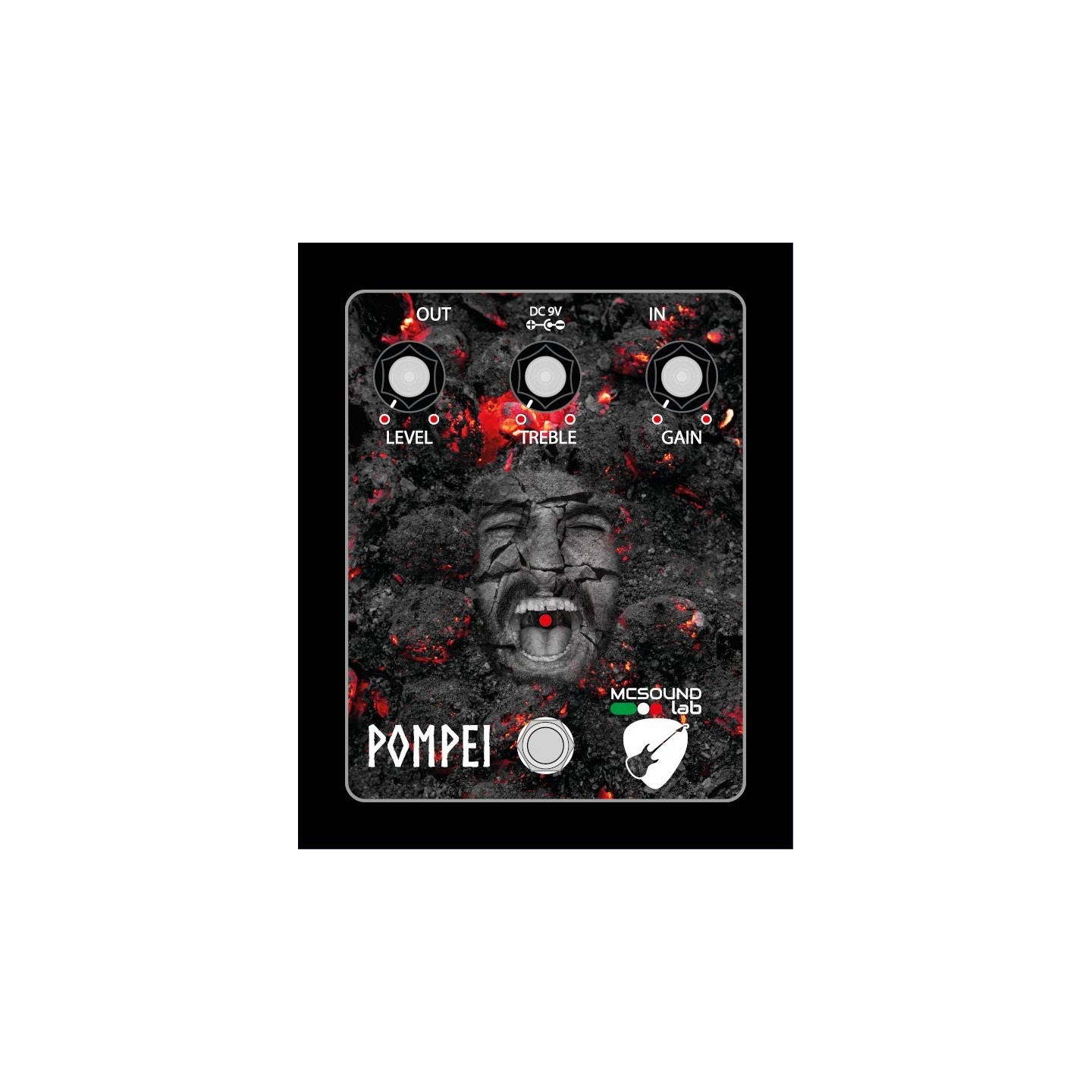 MCSOUND Lab POMPEI - overdrive a pedale per chitarra - vai con la sigla
