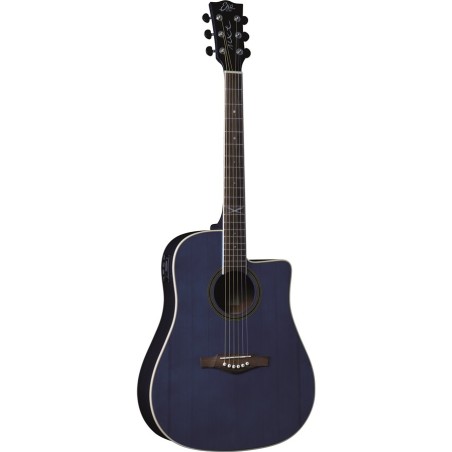 Eko Guitars - NXT D100ce See Through Blue - vai con la sigla