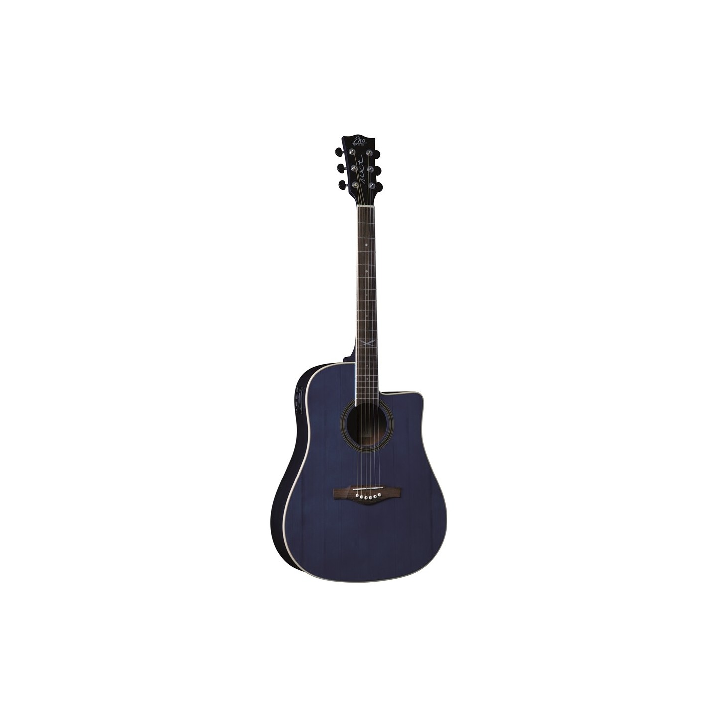 Eko Guitars - NXT D100ce See Through Blue - vai con la sigla