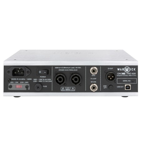 WARWICK GNOME I PRO 6  Mini-Testata per basso 600W con USB - vai con la sigla