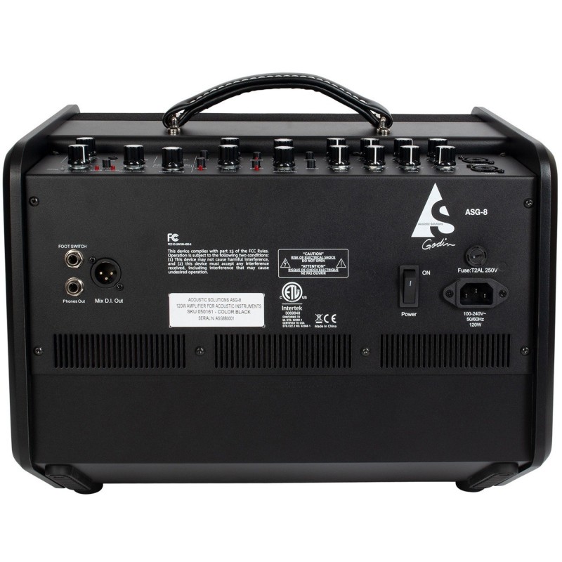 GODIN ASG-8 Acoustic Solutions Amp 120W Black - vai con la sigla