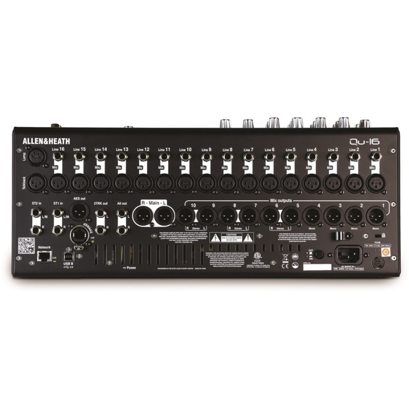 Allen & Heath - Qu-16 Chrome, Mixer digitale con 16 Mono Inputs - vai con la sigla