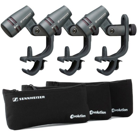 Sennheiser e604, 3Pack, microfono dinamico per batteria set di 3pz - vai con la sigla