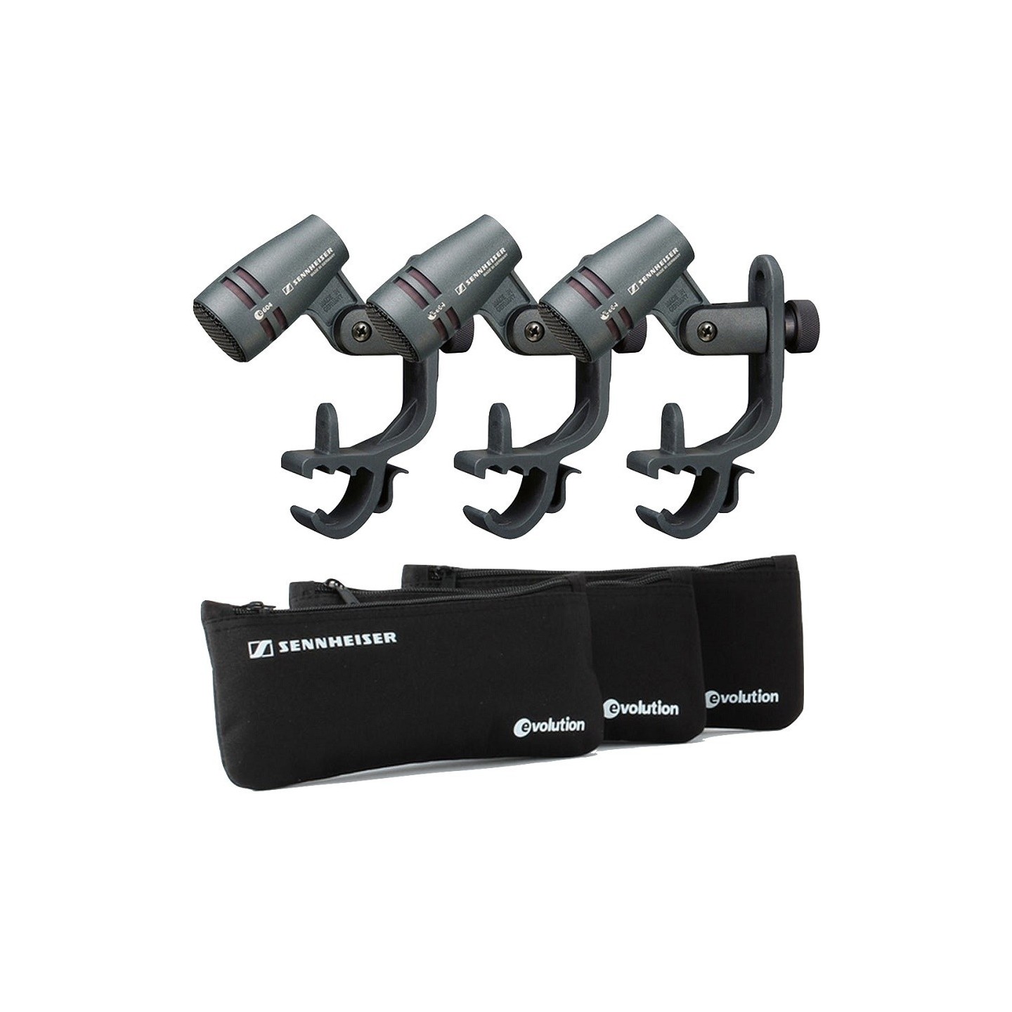 Sennheiser e604, 3Pack, microfono dinamico per batteria set di 3pz - vai con la sigla