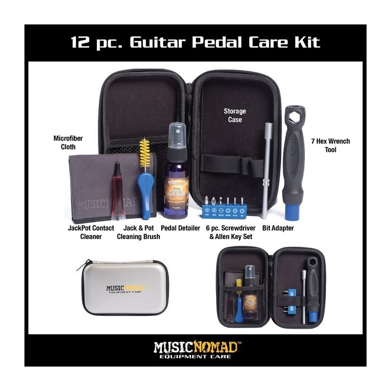 MUSIC NOMAD Pedal Care Kit 12pcs per chitarra e basso - vai con la sigla