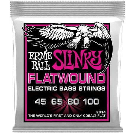 ERNIE BALL P02814 Muta per basso elettrico Flatwound Super Slinky - vai con la sigla