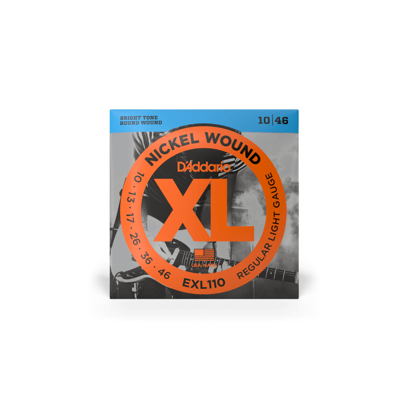 D'ADDARIO EXL110 per chitarra elettrica, Nickel Wound, Regular Light, 10-46 - vai con la sigla