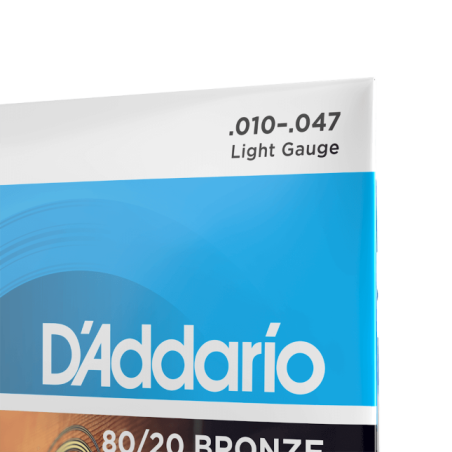 D'Addario EJ36 80/20 Bronze 12-String Acoustic Guitar Strings, Light, 10-47 - vai con la sigla
