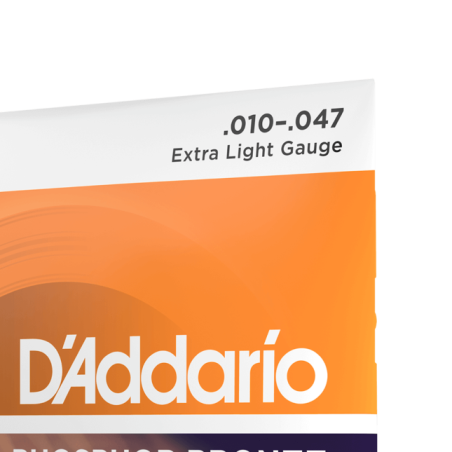 D'Addario EJ15 Phosphor Bronze Acoustic Guitar Strings, Extra Light, 10-47 - vai con la sigla