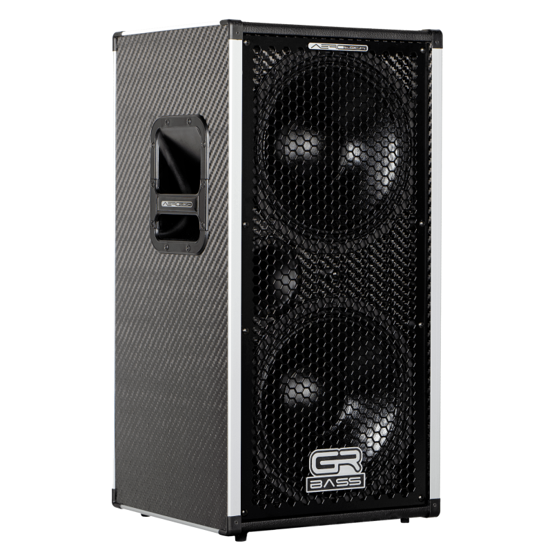 GRBass AT212SLIM Cassa 2x12 900w 8 Ohm Aerotech Carbonio Black Tolex - vai con la sigla