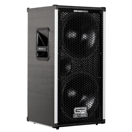 GRBass AT212SLIM Cassa 2x12 900w 8 Ohm Aerotech Carbonio Black Tolex - vai con la sigla