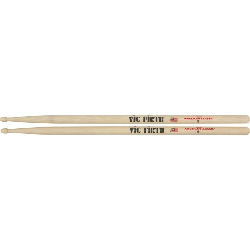 VIC FIRTH 2B Bacchette American Classic Hickory Punta in Legno - vai con la sigla