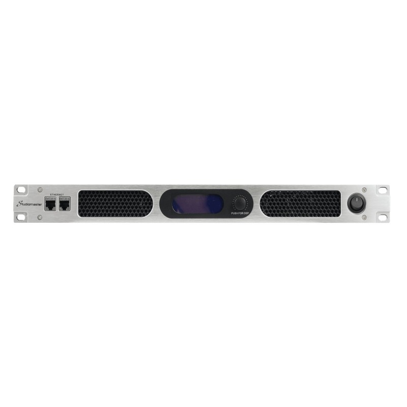 AMPLIFICATORE CLASSE D STUDIOMASTER DQX4-6000 4X1500W - 8OHM CON PFC & DSP