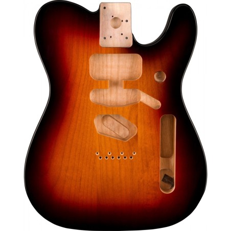 Corpo Fender Deluxe Series Telecaster SSH Alder Modern Bridge Mount 3-C Sunb