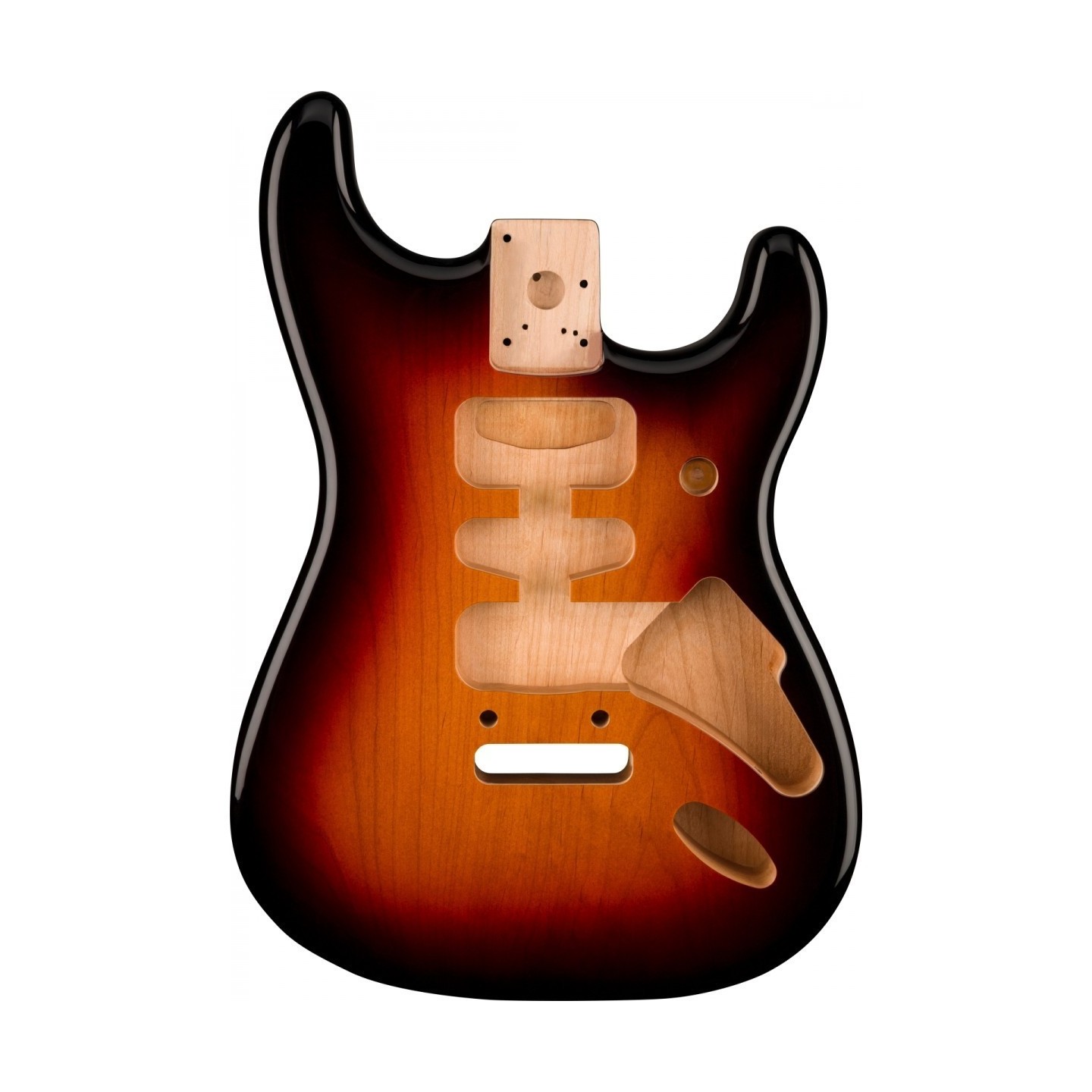 Corpo Fender Deluxe Series Stratocaster HSH Alder 2-Point Bridge Mount 3-Color Sunb