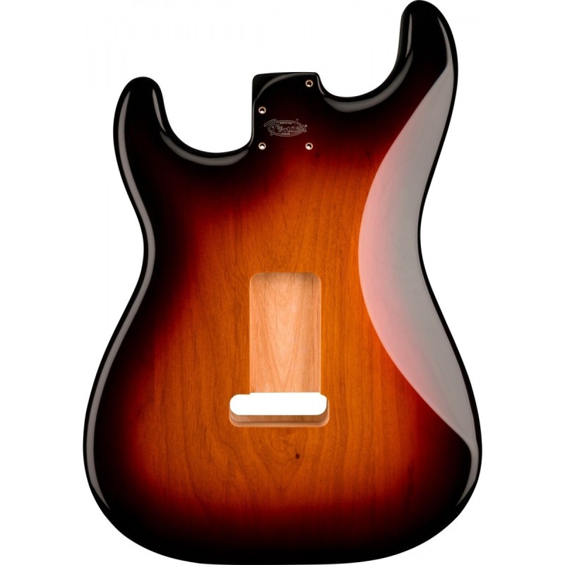 Corpo Fender Deluxe Series Stratocaster HSH Alder 2-Point Bridge Mount 3-Color Sunb