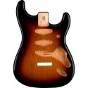 Corpo Fender Classic Series 60's Stratocaster SSS Alder Vintage Bridge M 3-C Sunb