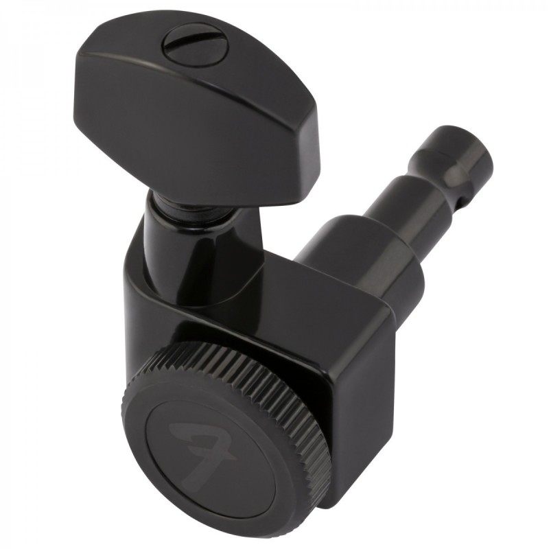 Fender Parts Locking Stratocaster/Telecaster Staggered Tuning Machines (6)  Black 0990818400