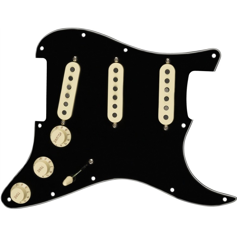 Mascherina Fender Pre-Wired Strat Tex-Mex SSS Black 0992343506
