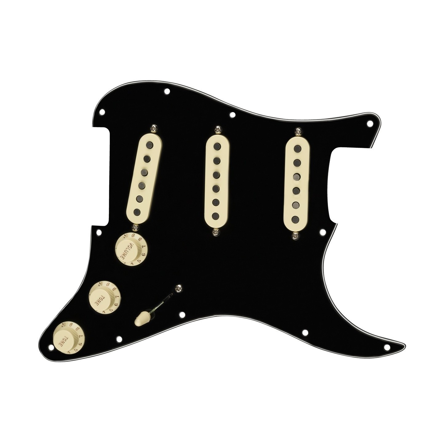 Mascherina Fender Pre-Wired Strat Tex-Mex SSS Black 0992343506