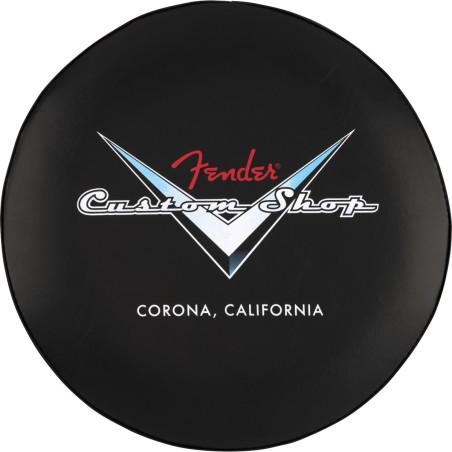 Sgabello Fender Custom Shop Chevron Logo  Black/Chrome, 24" 9192022005