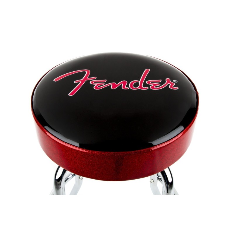 Sgabello Fender Red Sparkle Logo  Black/Red Sparkle, 24" 9192022004