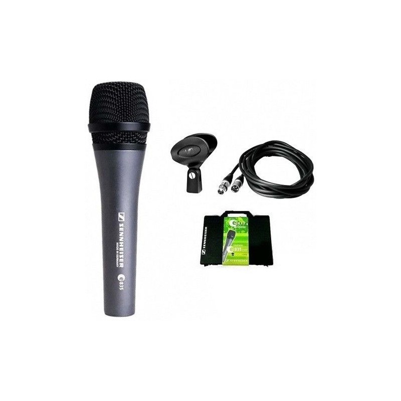 Sennheiser E835 Ekit3, microfono dinamico completo di Cavo e Valigetta - vai con la sigla