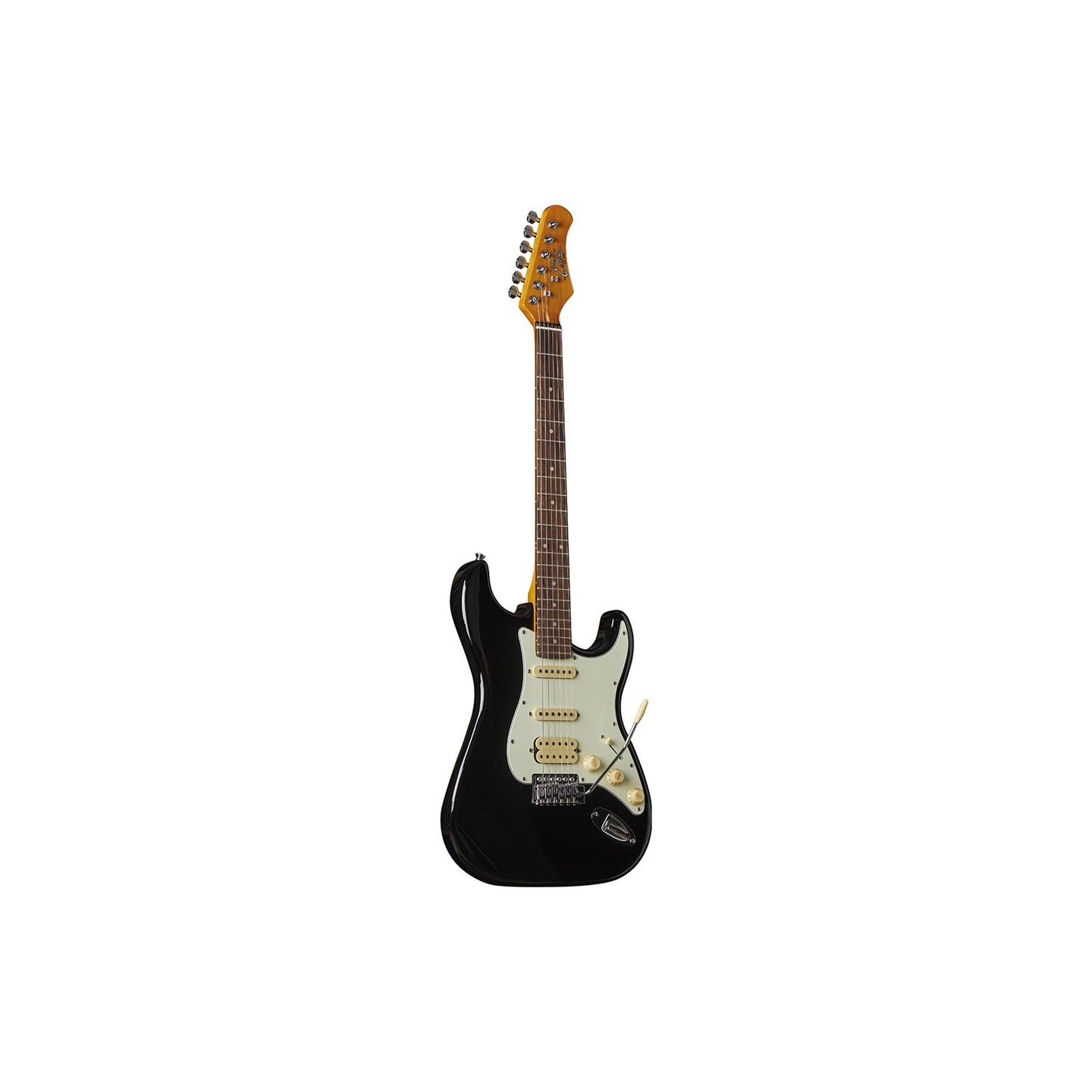 Eko Guitars - ST-350 Black - Chitarra elettrica della serie "300" - vai con la sigla