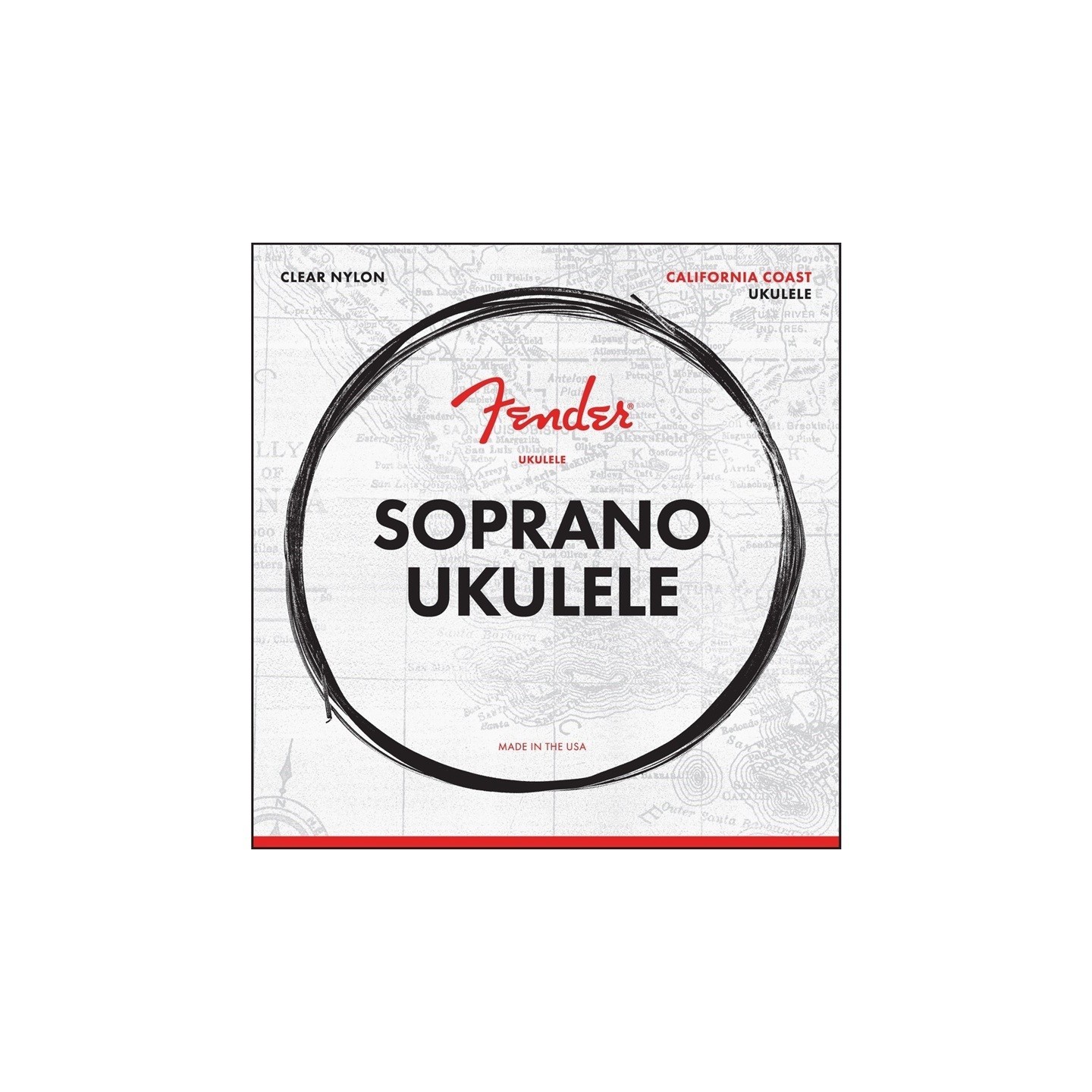 FENDER Set di 4 Corde per Ukulele Soprano - vai con la sigla