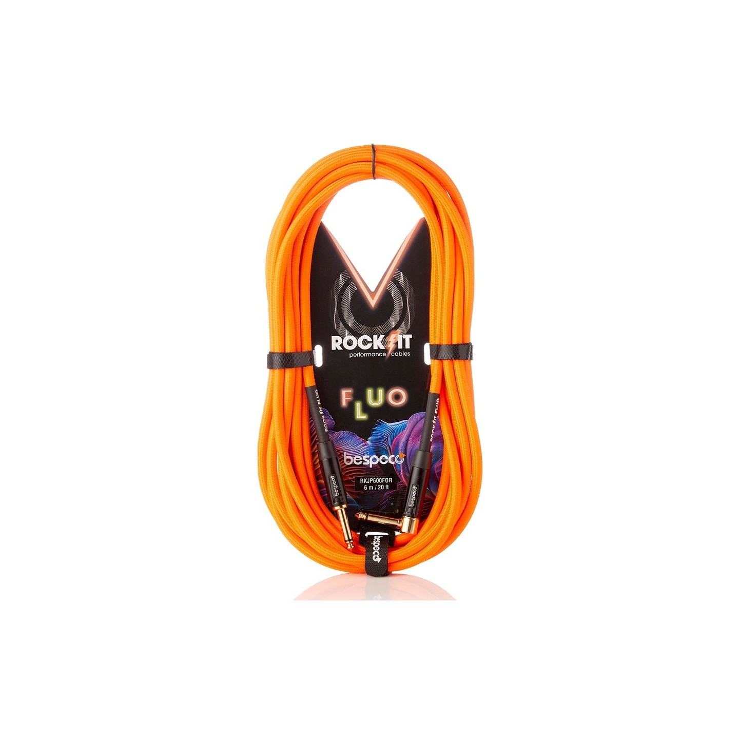 BESPECO RKJP600FOR  serie ROCKIT Cavo per strumenti Fluo - 6 mt - vai con la sigla