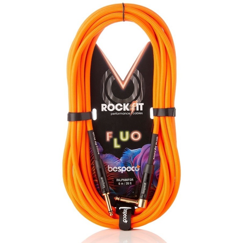 BESPECO RKJP300FOR  serie ROCKIT Cavo per strumenti Fluo - 3 mt - vai con la sigla