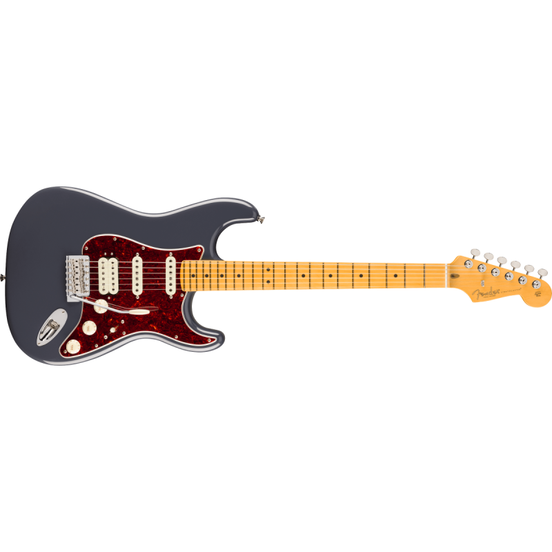 American Professional Classic Stratocaster HSS, Maple Fingerboard, Faded Black - vai con la sigla