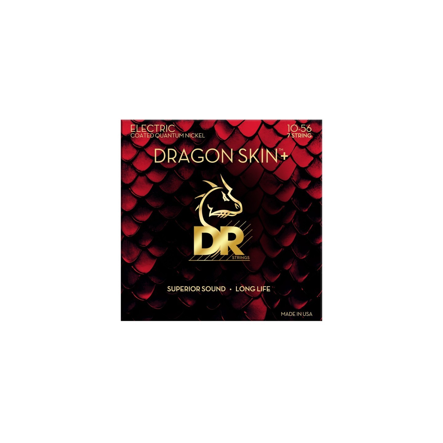 DR DEQ-7/10 Dragon Skin + - corde per chitarra elettrica - vai con la sigla