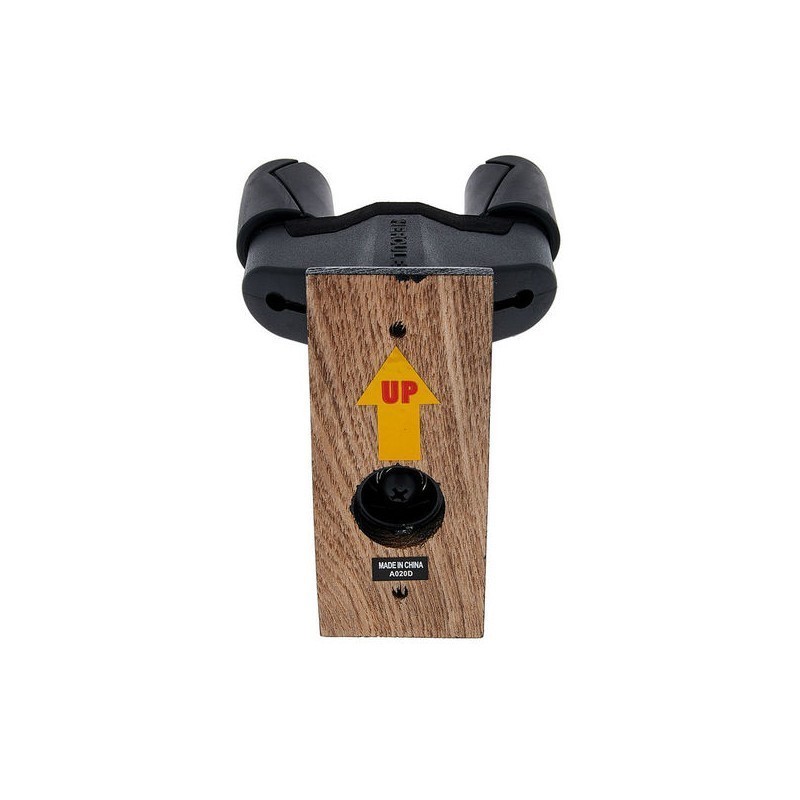 HERCULES HCGSP-38WBK+ Supporto per Chitarra/basso Base in Legno Nera - vai con la sigla