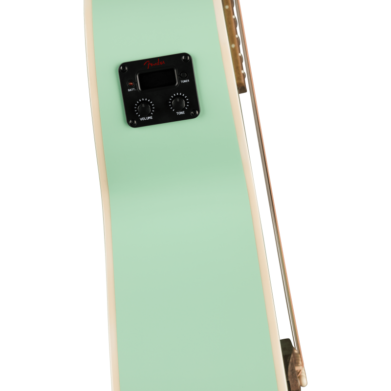 FENDER California Standard Monterey E, Spruce Top, Ivory Pickguard, Surf Green - vai con la sigla