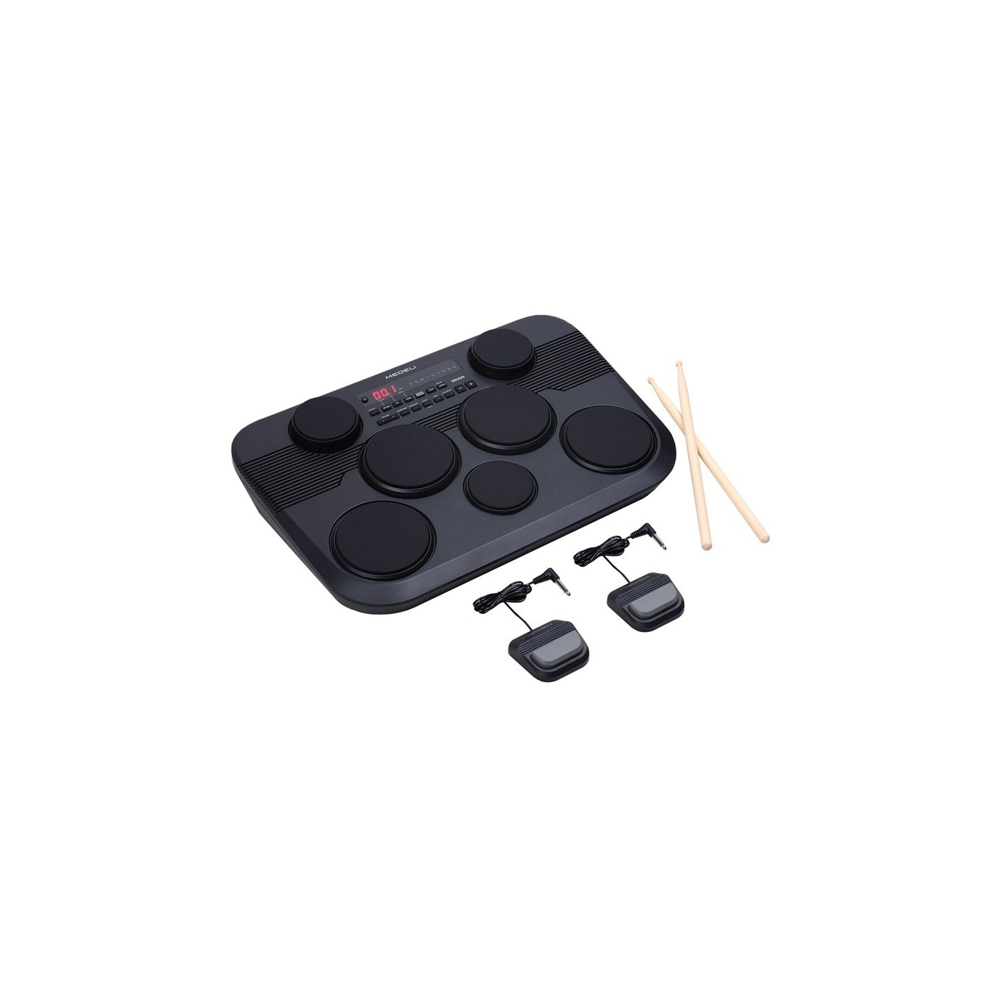 MEDELI DD221 7 PAD ELECTRONIC DRUMKIT w/POWER ADAPTOR - vai con la sigla
