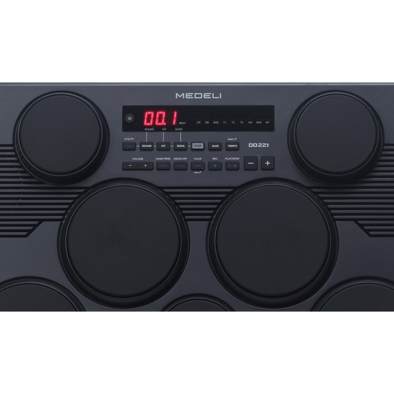 MEDELI DD221 7 PAD ELECTRONIC DRUMKIT w/POWER ADAPTOR - vai con la sigla