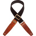 MAGRABO' Stripe SC Cotton Nero 5 cm terminali Twinkle Marrone, fibbia Recta Ottone - vaiconlasigla