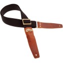 MAGRABO' Stripe SC Cotton Nero 5 cm terminali Twinkle Marrone, fibbia Recta Ottone - vaiconlasigla
