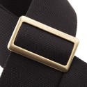 MAGRABO' Stripe SC Cotton Nero 8 cm terminali Core Nero, fibbia Recta Ottone - vai con la sigla
