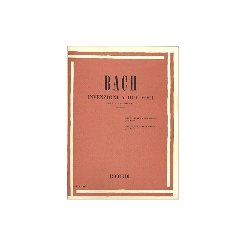 Bach Invenzioni A 2 Voci - vaiconlasigla